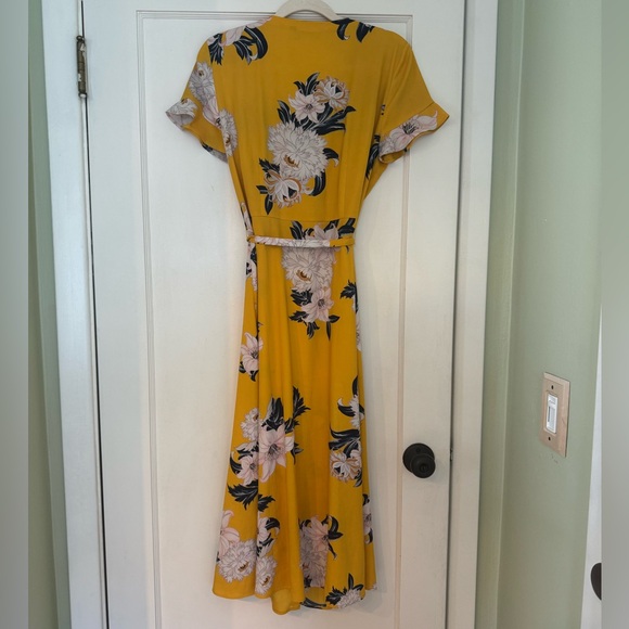 Ann Tailor Loft Floral Shirt Dress Sz 8 - Picture 4 of 4